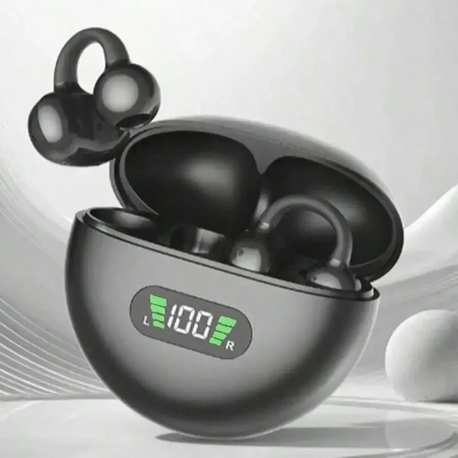 Running Tech Gear: New TWS Bone Conduction Earphone Clips, Bluetooth 5.3, Digital Display / Rungear