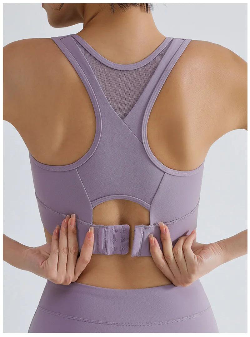 Women's Running Clothing: High Impact Full Support Adjustable Push Up Sports Bra Up To 3XL / Rungear