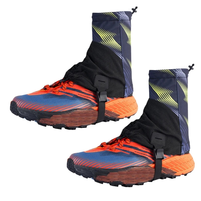 Breathable Outdoor Trail Gaiters Low Ankle Gaters Protective Shoe Covers For Running Hiking Trail Mountaineering