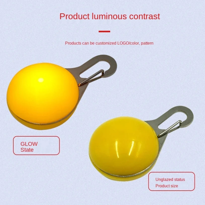 LED Dog Collar Light, Glow in The Dark Reflective Strip, Anti-Lost Night Safety Pendant for Pets Cat Christmas Gift