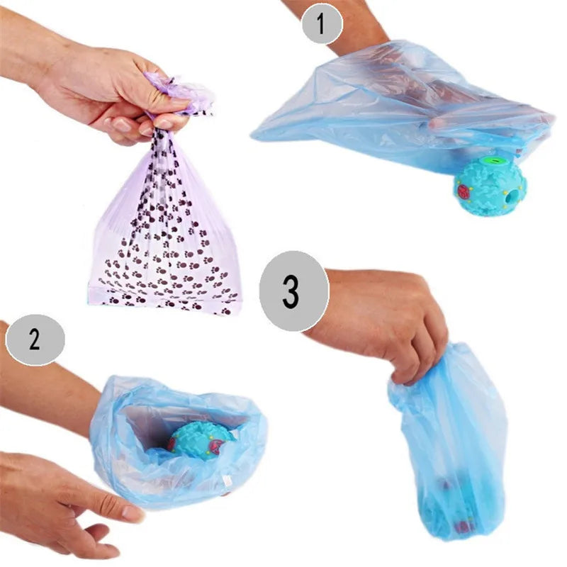 New Biodegradable Pets Waste Pick Up Dog Poop Garbage Bags Carrier