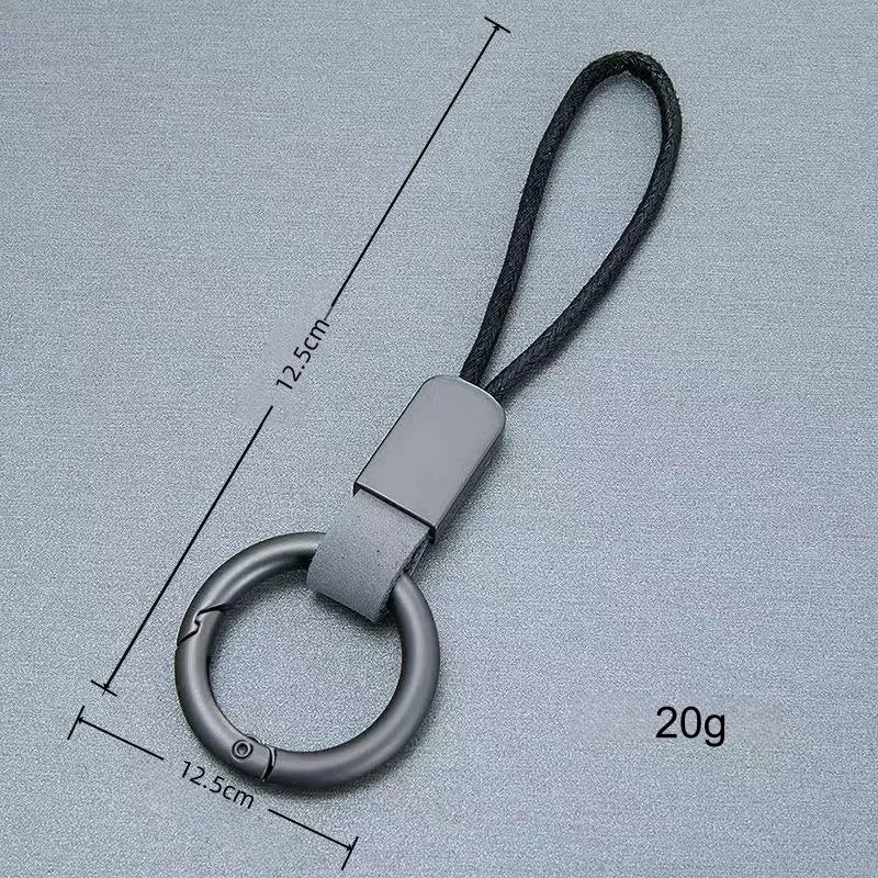 Key Accessories Gear: Simple, Woven, Unisex Suede Car Keychain with Lanyard / Rungear