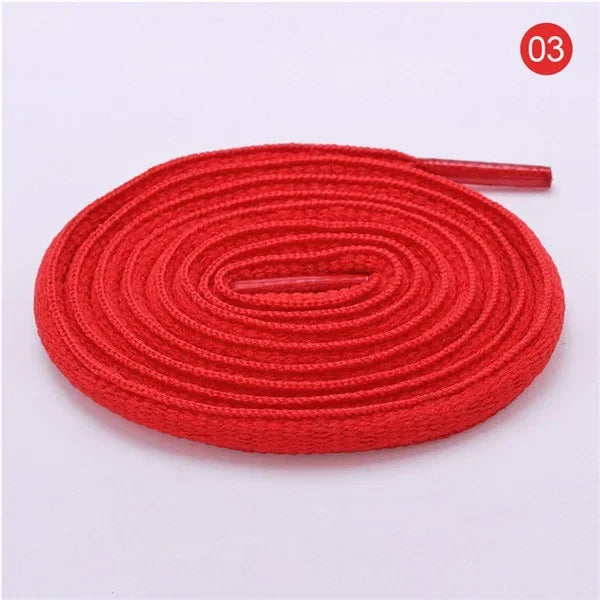 Sports Shoe Accessories: 1 Pair Adults Classic Oval, Half Round Athletic Shoelaces / Rungear