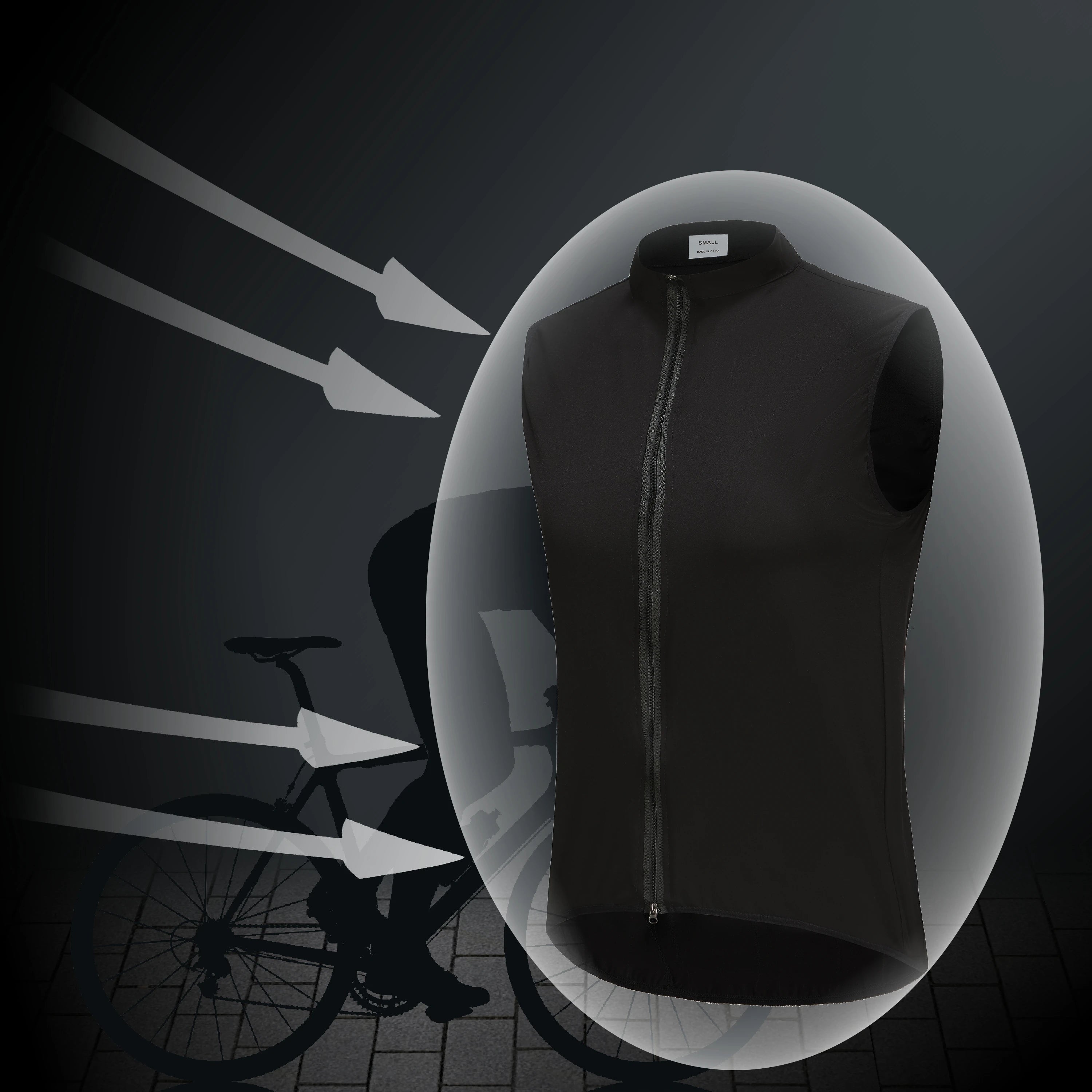 Men's Winter Running Gear: Windproof, Lightweight, Sleeveless Jacket / Rungear