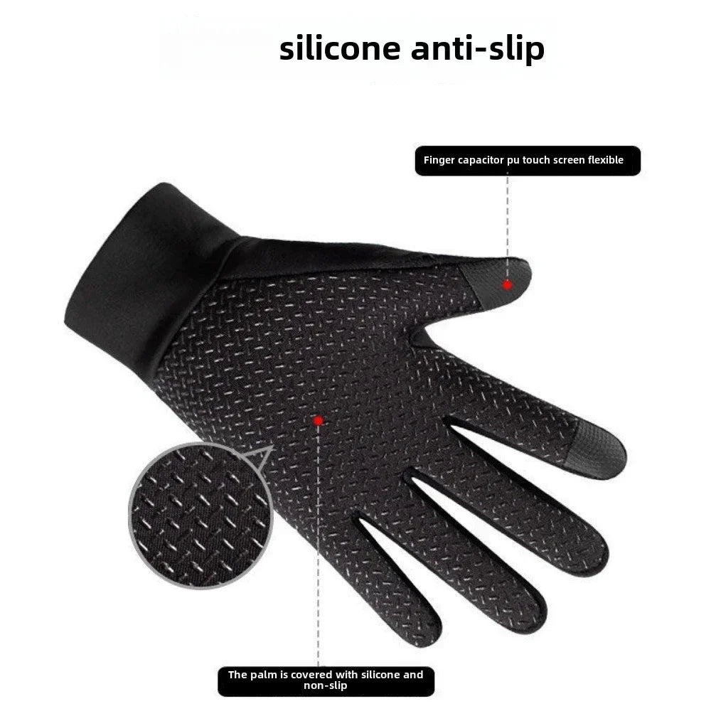 Winter Running Gear: Unisex Gloves, Copper Fibre, Spandex Touch Screen Tipped Gloves / Rungear
