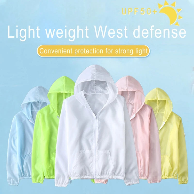 Women's Lightweight Jackets: Summer, Thin, Long Sleeved, Hooded Sun Protection Windbreaker Jackets for Outdoor Sports / Rungear