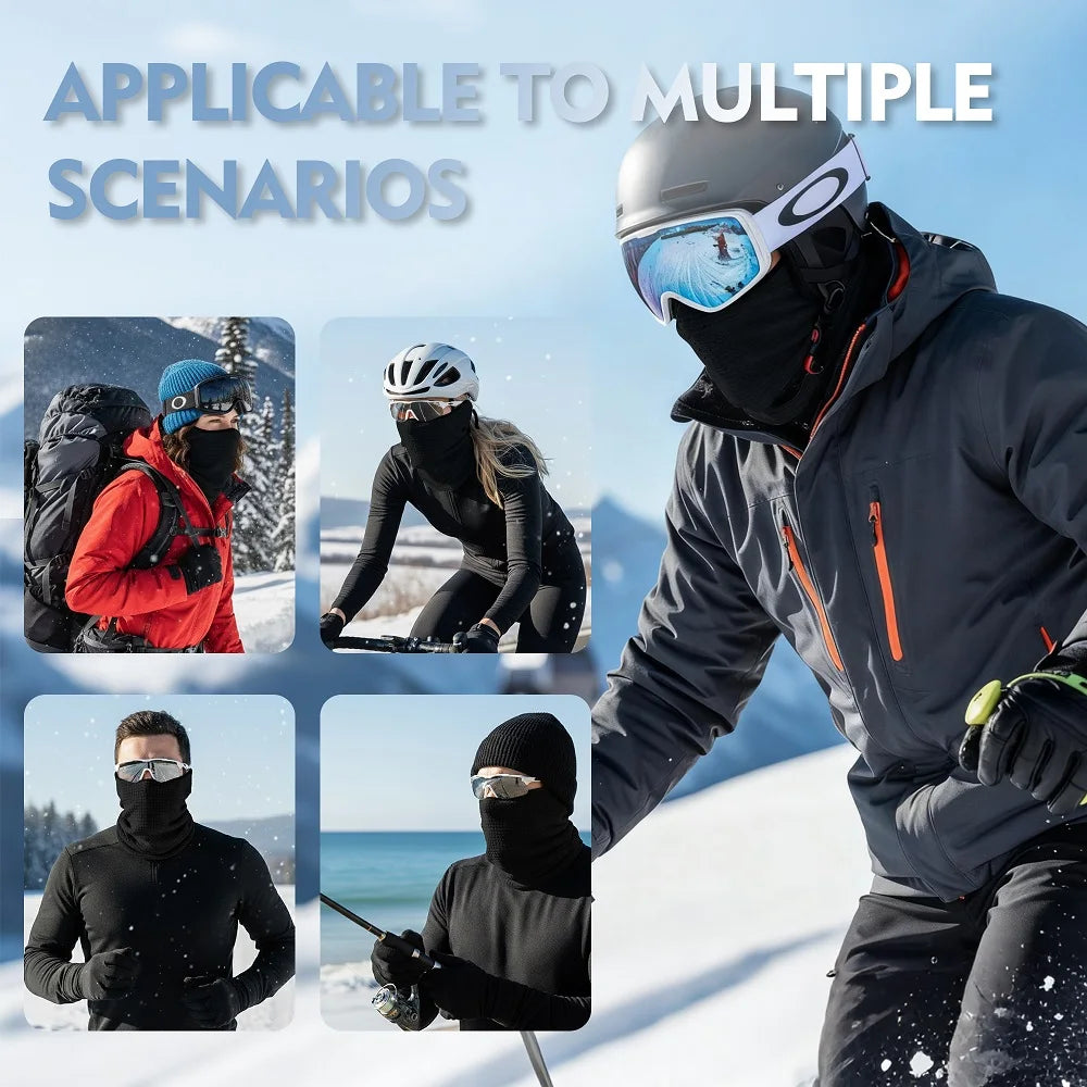 Winter Hat Gear: Unisex, Windproof, Half-Face Neck Gaiter Sports Mask for Cycling, Hiking, Running, Outdoor Sports / Rungear