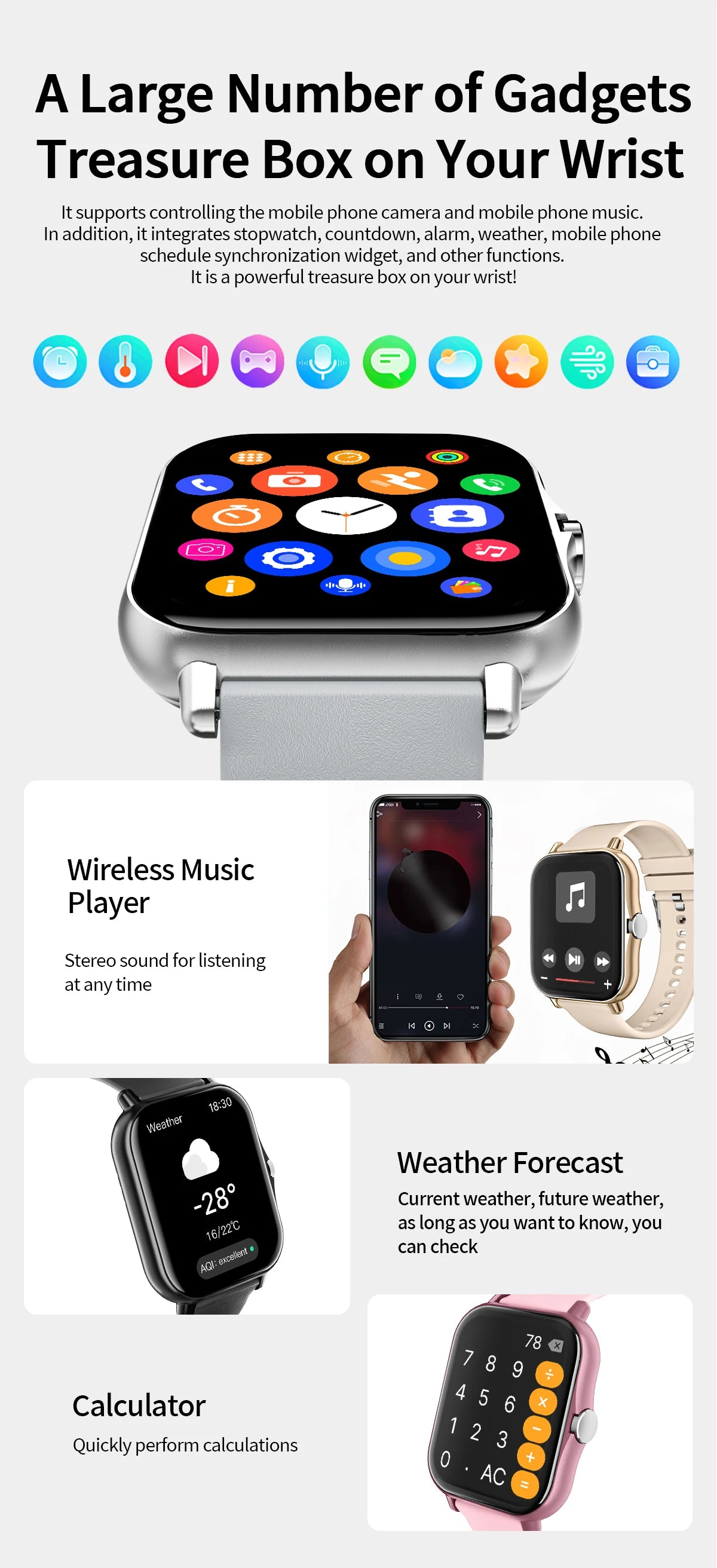 Rungear Tech Accessories: 2025 Unisex New Wireless Smartwatch With 1.83‘‘HD Screen, Call, Sports Fitness Tracker / Rungear