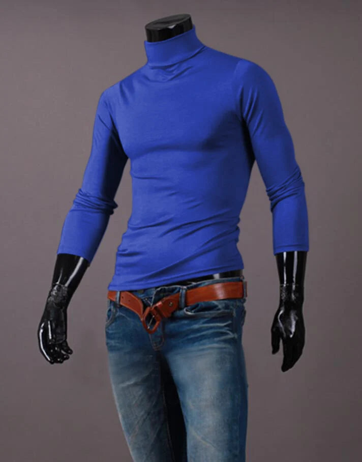 Men's Thermal Apparel:  Winter High Neck, Slim Fit, Long Sleeved, Thermal Shirt / Rungear
