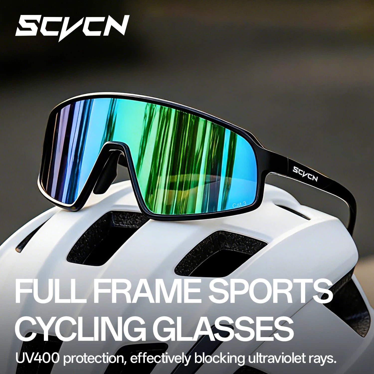 Running Sunglasses Gear: SCVCN New Large-Frame Outdoors Sports Running Sunglasses UV400 / Rungear