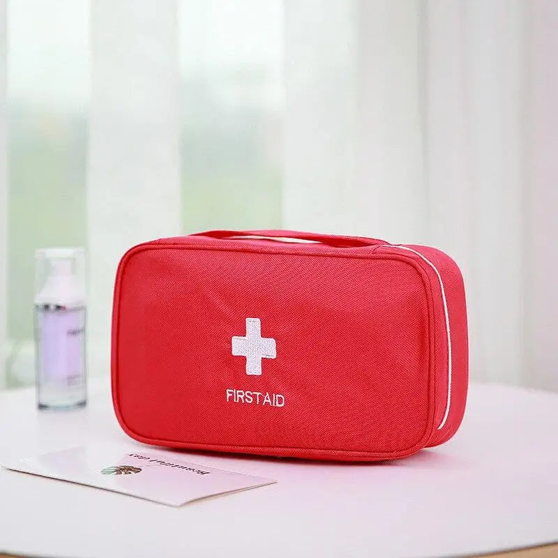 Portable Medium Empty Emergency First Aid Survival Pills Bag for Car Travel, Camping, Hiking