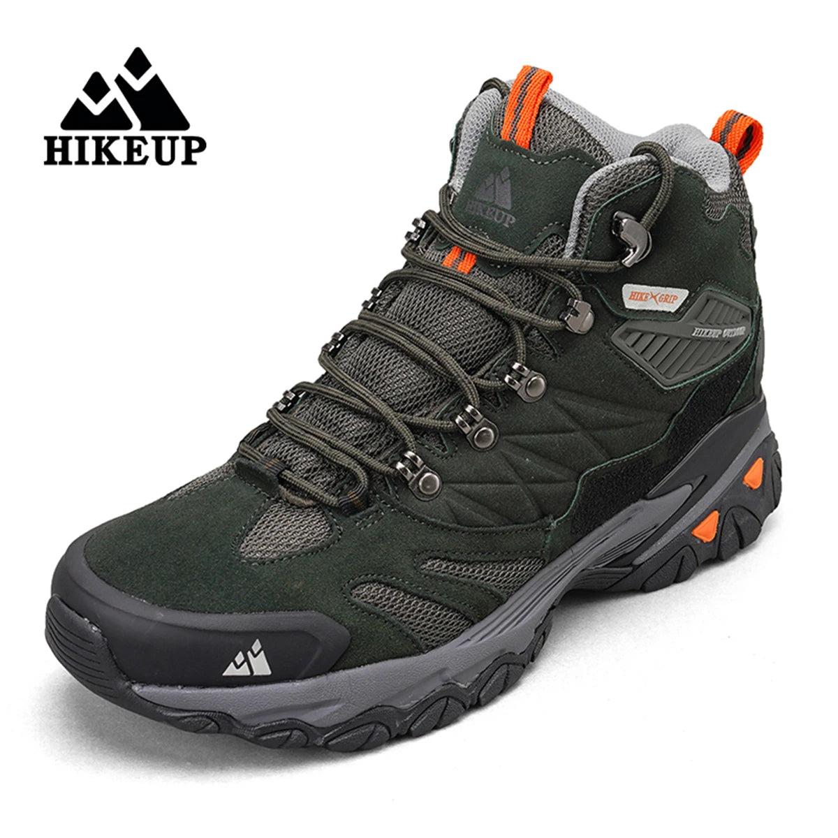 Men's Hiking Shoes: Winter Resistant, Suede, High-Top Hiking Boots / Rungear
