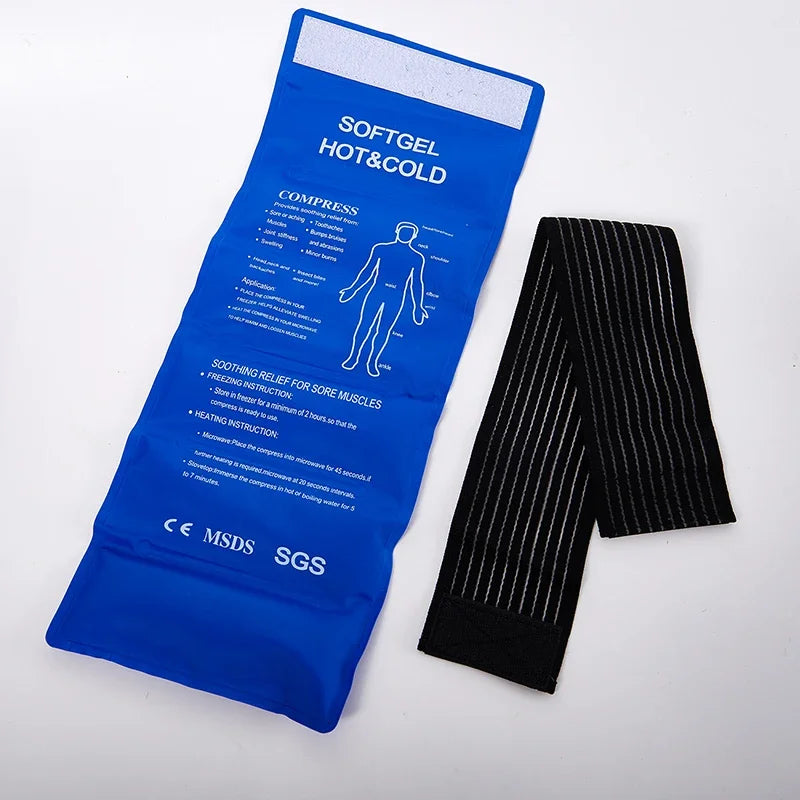 Recovery Gear Accessories: 1PC Reusable Hot/Cold Gel Pack for First Aid, Sports Muscle Pain, Cooling Mat Gel Therapy / Rungear