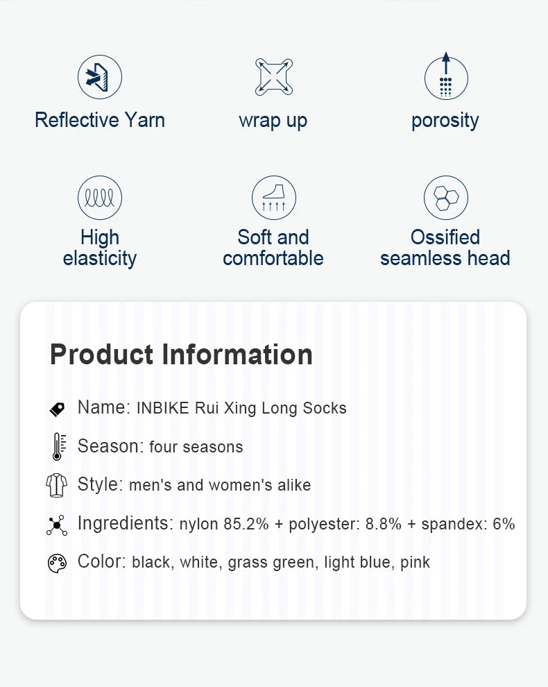 Women's Compression Socks: INBIKE Compression, Moisture Wicking, Running, Hiking Sport Socks / Rungear