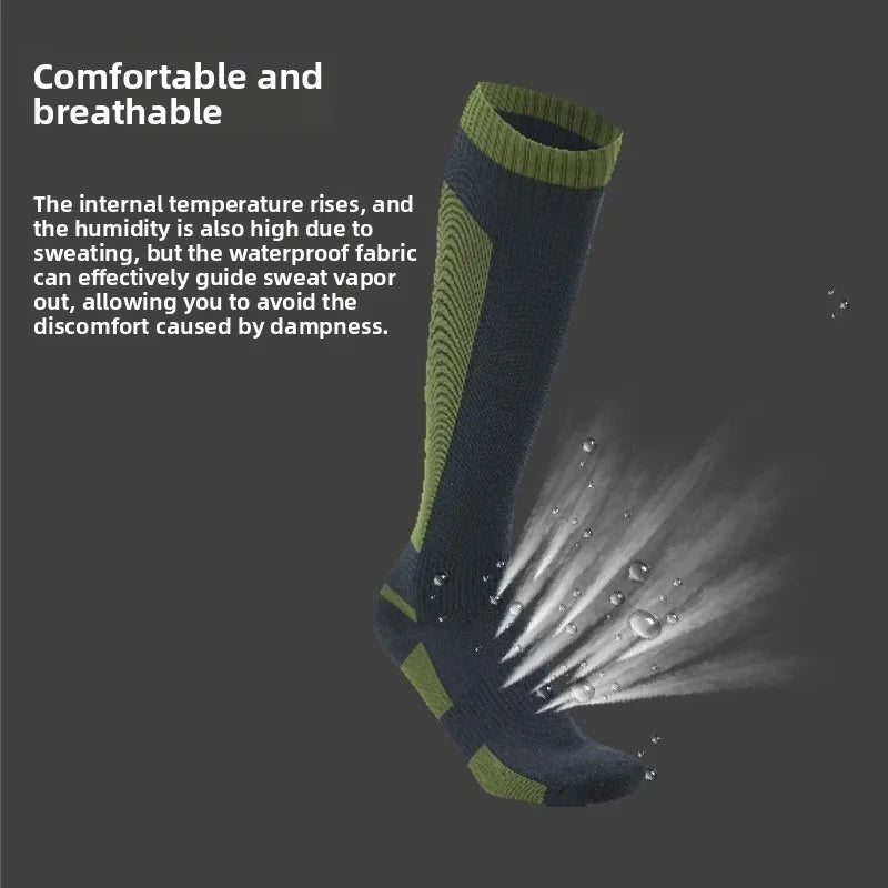 Men's Socks Accessories: Men's Waterproof, Breathable, Anti-Slip, Knee-High Hiking Socks  for All Sports, Hiking, Running / Rungear