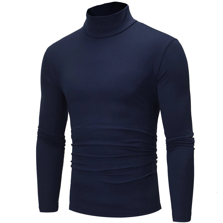 Men's Thermal Apparel:  Winter High Neck, Slim Fit, Long Sleeved, Thermal Shirt / Rungear