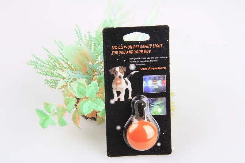 LED Dog Collar Light, Glow in The Dark Reflective Strip, Anti-Lost Night Safety Pendant for Pets Cat Christmas Gift