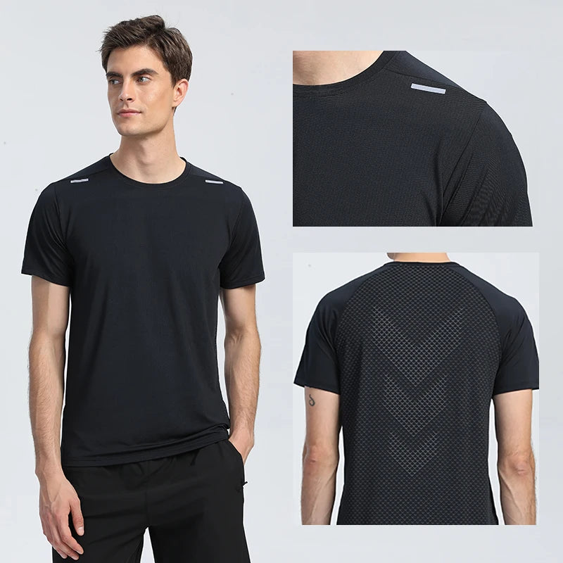 Men's Running Apparel: Quick-Dry, Breathable, Fitness Sports Training Shirt / Rungear