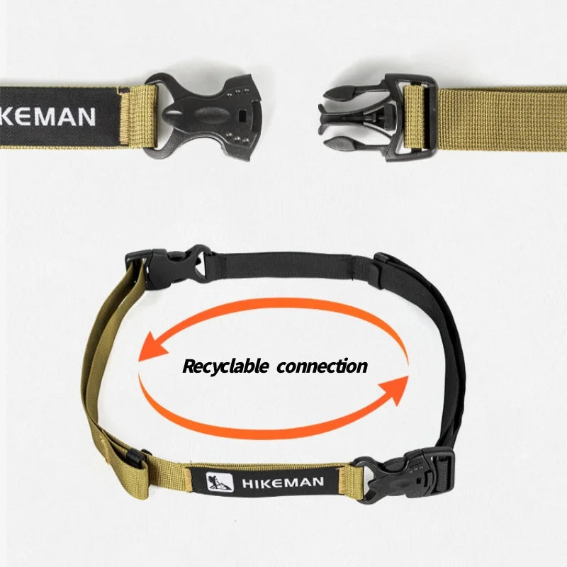 HIKEMAN 120cm Luggage Straps Outdoor Hiking Camping Travel Clothing Paing Tightening Fixed Strap Adjustable Packing Gear