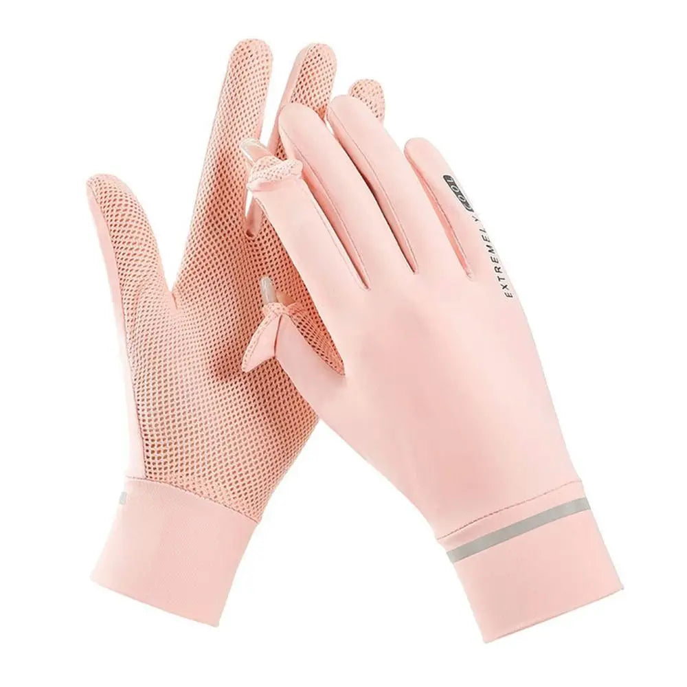 Women's Running Gloves: Ice Silk Sun Protection Anti-UV Gloves / Rungear
