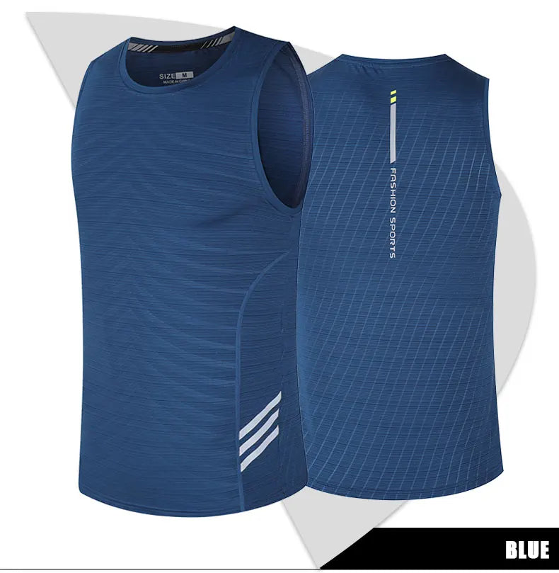 Men's Running Apparel: Marathon Fitness Wear, Undershirt Layer Ice Vest Sports Singlet / Rungear