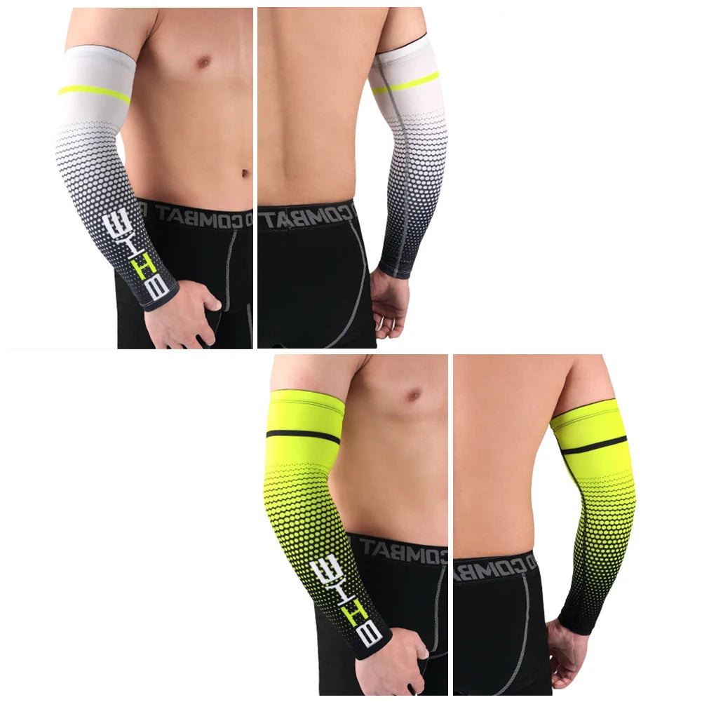 Run Gear Accessories: 1PC Breathable, Quick Dry, UV Protection, Running Arm Sleeves, Arm Warmer Armguards Fitness Arm Warmers / Rungear