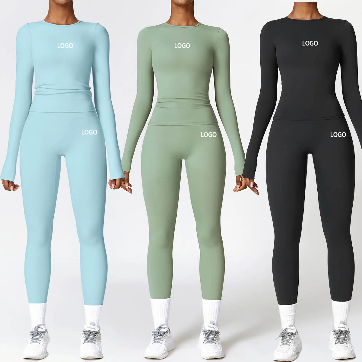 Women's Activewear Apparel: Long Sleeved, High Waisted, Fitness Activewear Workout Sets / Rungear