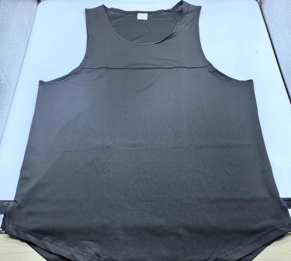 Men's Quick-Dry Apparel: Sleeveless, Breathable Mesh, Quick-Dry Workout Fitness Tank Top Singlet / Rungear