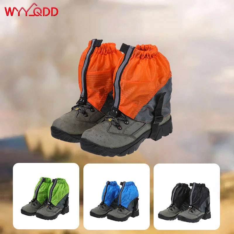 Lightweight Waterproof Ankle Gaiters With Reflective Strips For Hiking Mountaineering