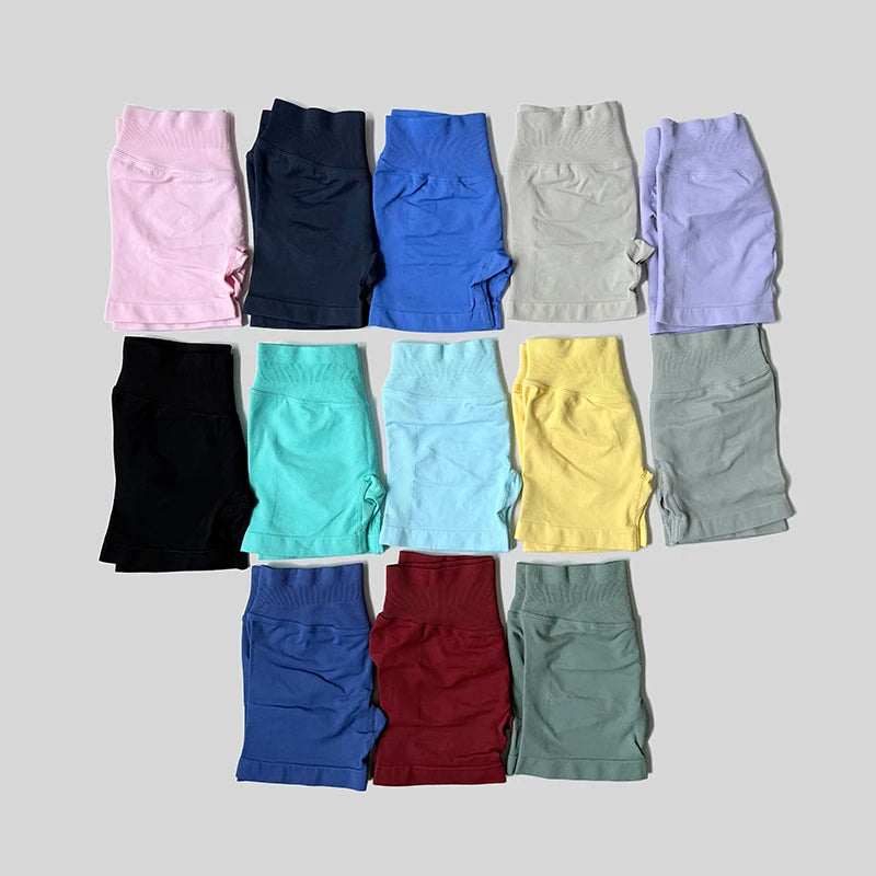 Women's Summer Apparel: Breathable, Thin, High Waisted Casual Sports Shorts, T 4.5" Low Ribbed Band / Rungear