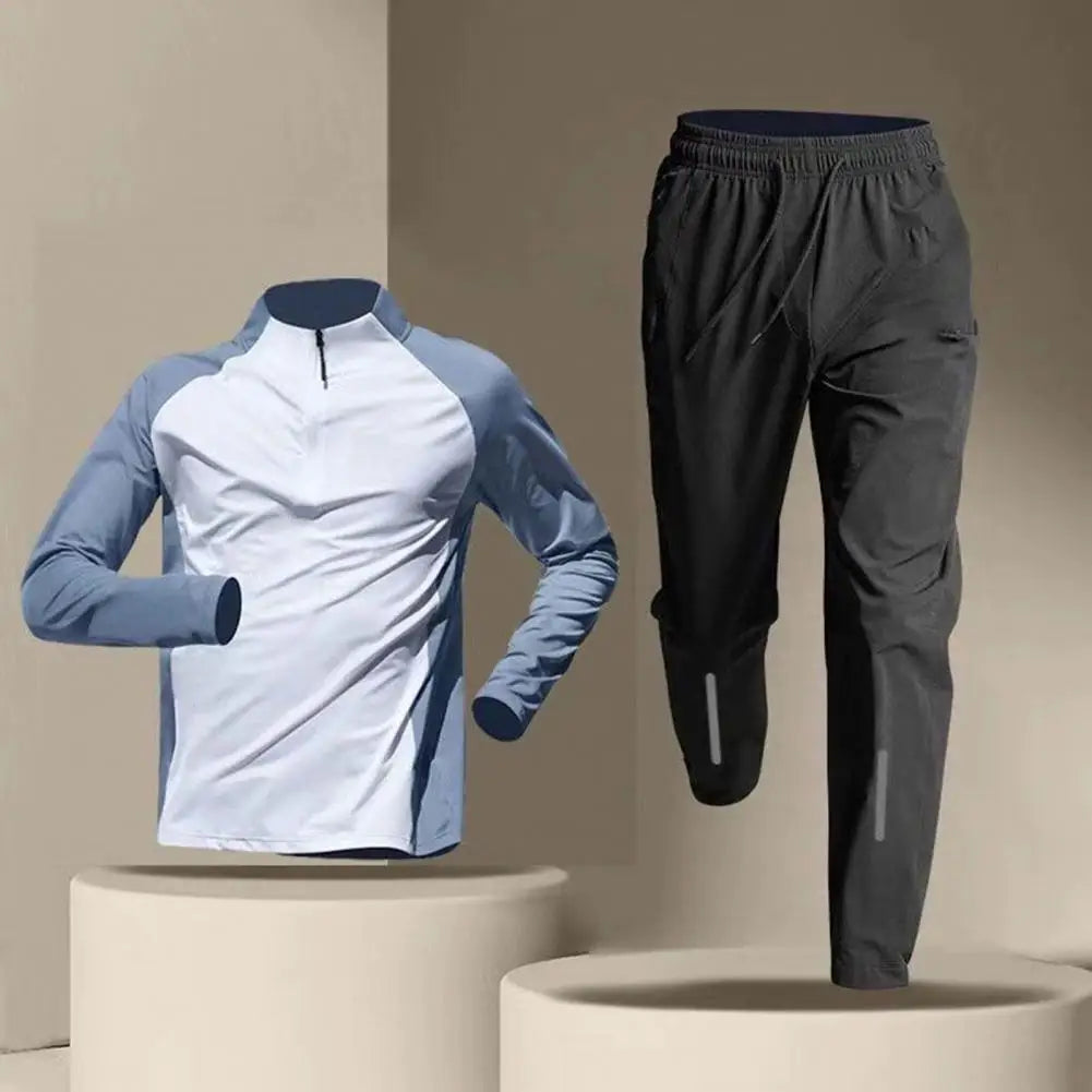 Men's Running Clothing: Quick Dry, Outdoors Training Sportswear Set / Rungear