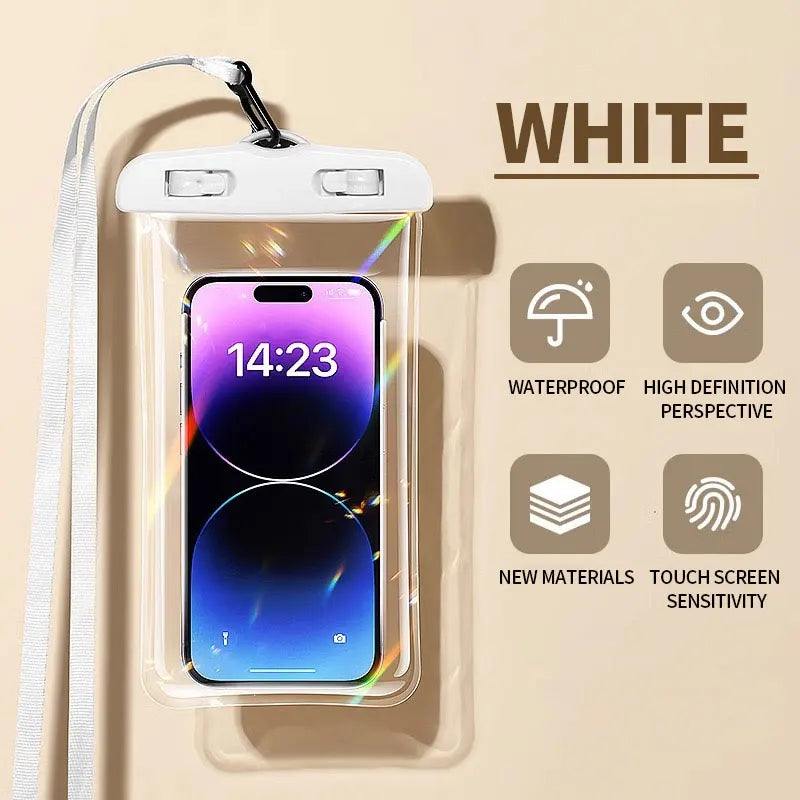 Waterproof Underwater Dry Bag Case Phone Pouch Cover For Outdoor Weather 6 inch