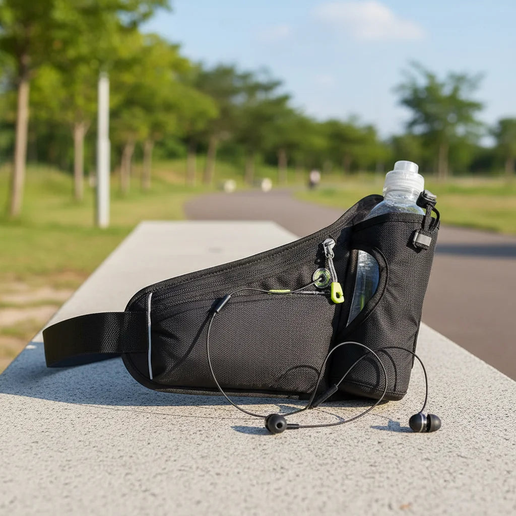 Hydration Gear Accessories: Unisex Hydration Waist Bag, Water Bottle Holder Hydration Belt Bag for Running, Training, Hiking / Rungear