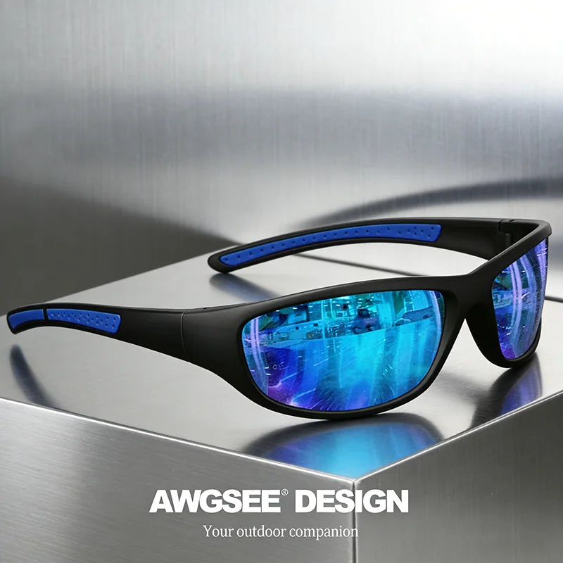 Sunglasses Running Gear: Unisex, Polarized TAC Lens, Anti Glare, Soft Silicone, Non-Slip, Temple Outdoor Eyewear UV400 / Rungear