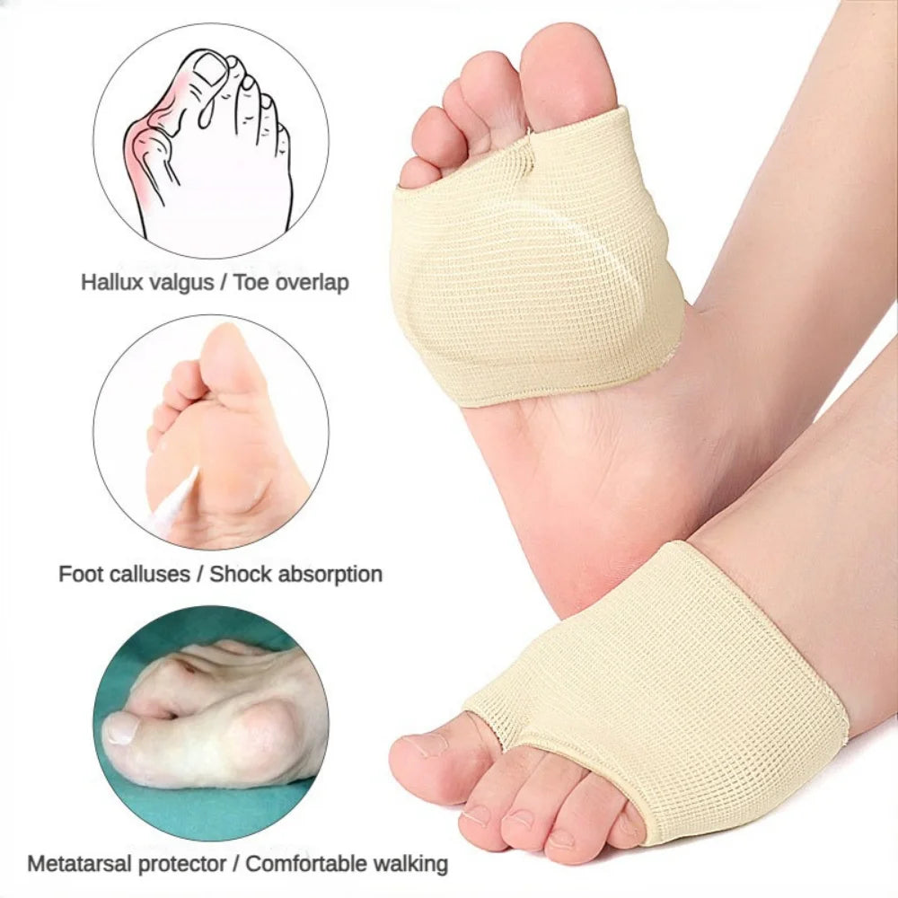 Foot Recovery Accessories: Metatarsal Pads Forefoot Pads, Anti Slip Shock Resistance Pressure Reduction Thickened Foot Protectors / Rungear