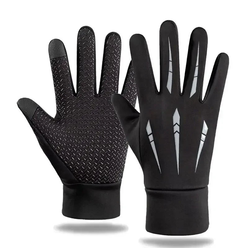 Winter Running Gear: Unisex Gloves, Copper Fibre, Spandex Touch Screen Tipped Gloves / Rungear