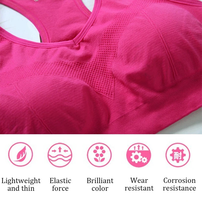 Women's Activewear Apparel: Breathable Push Up Fitness Sports Top Bra / Rungear