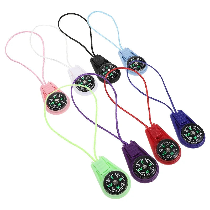 Running Trail Gear: Portable Navigation Pendant Mini Hiking Compass ABS For Outdoors / Rungear