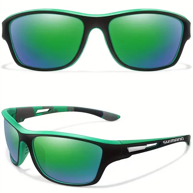 Sunglasses Gear Accessories: Shimano UV400 Unisex Polarized Protective Outdoor Sports Sunglasses / Rungear