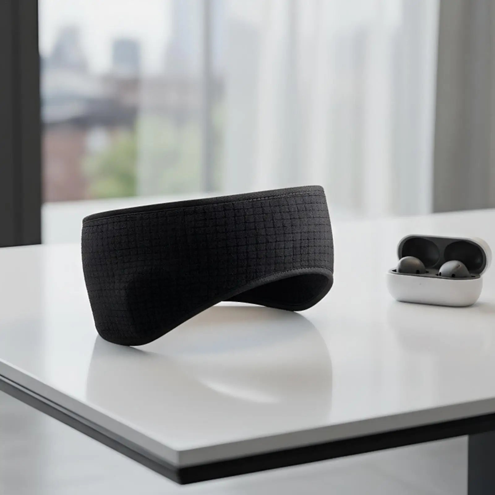 Unisex Thermal Windproof Stretchy Ear Warmer Headband for Running Skiing Cycling Winter Sports