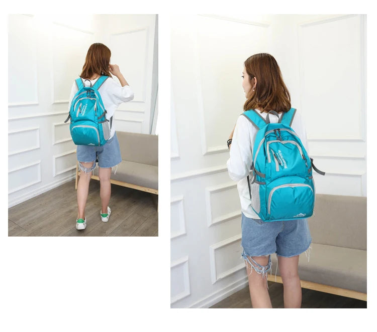 Trail Gear Accessories: 28L Packable, Foldable, Ultra Light, Outdoor Hiking Backpack / Rungear
