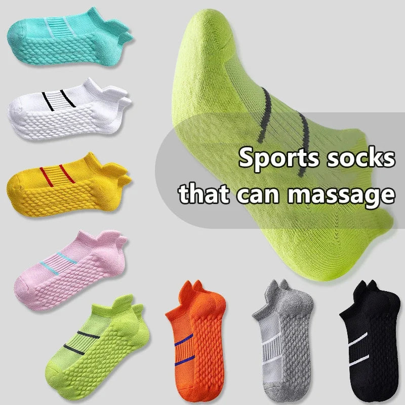 Moisture-Wicking Sock Gear: Unisex, Breathable, Anti-Slip, No-Sweat, Cotton Athletic Running Socks / Rungear