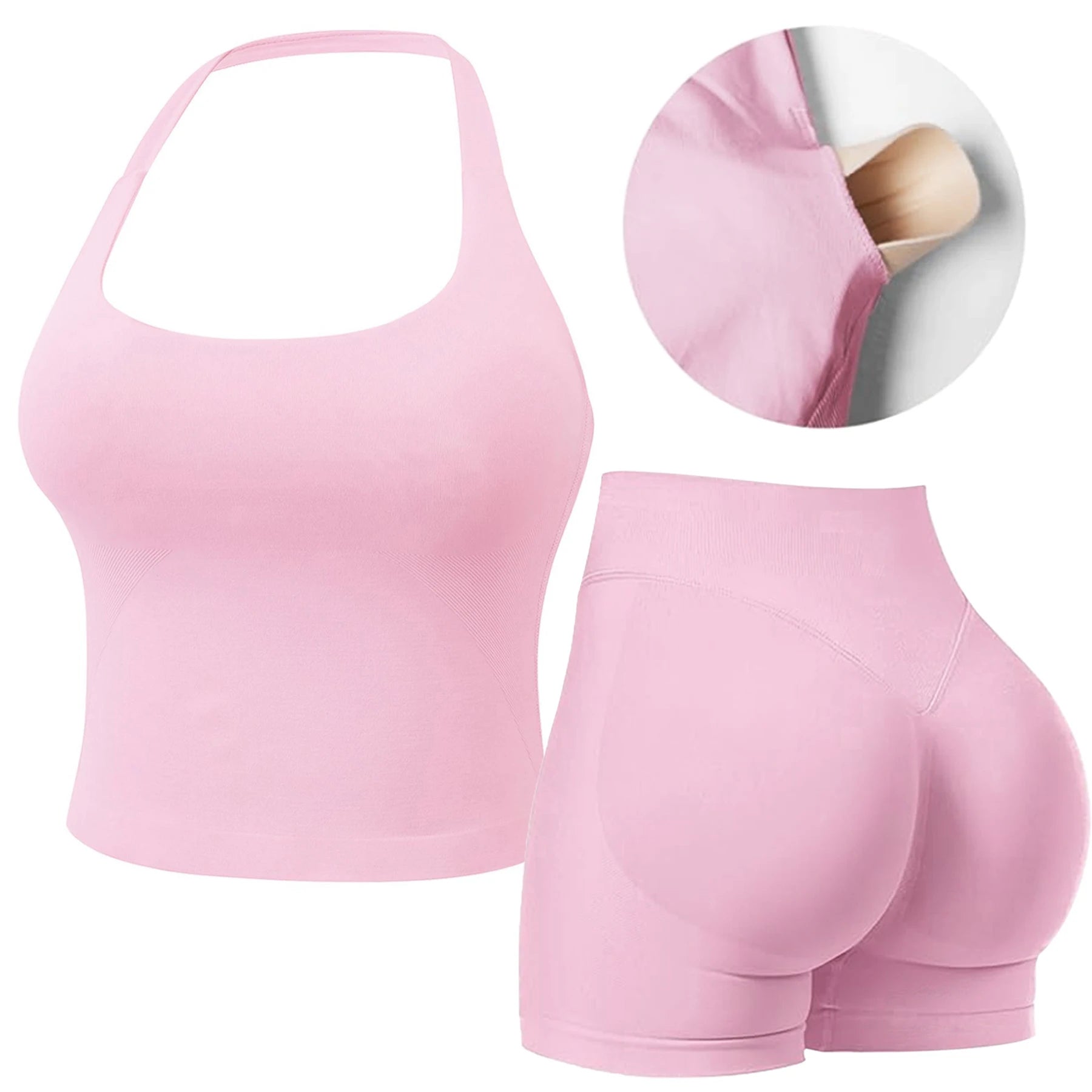 Lightweight 2 Piece Halter Neck Set