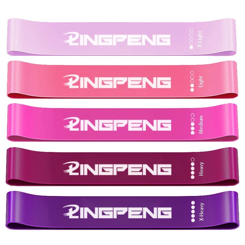 Resistance Elastic Loop Exercise Bands 5 Different Levels Suitable For Strength Training