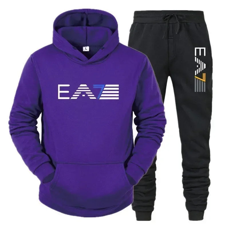 Men's Winter Apparel: Casual, Cool Weather Jogging Training Sportswear 2 PC Sets / Rungear