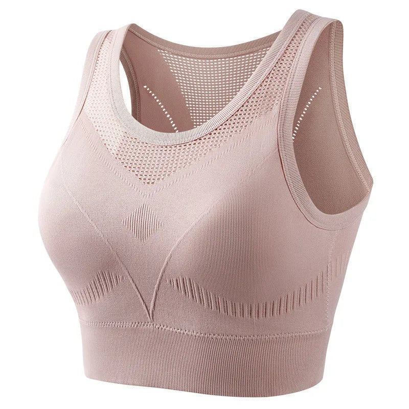 Women's Running Apparel: Fitness Fixed Pad, Push Up Sports Bra Crop Top / Rungear