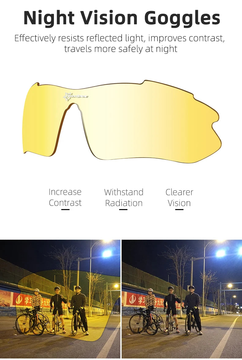 Running Sunglasses Gear: ROCKBROS Polarized, Outdoor Sports Sunglasses Eyewear / Rungear