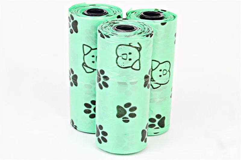 New Biodegradable Pets Waste Pick Up Dog Poop Garbage Bags Carrier