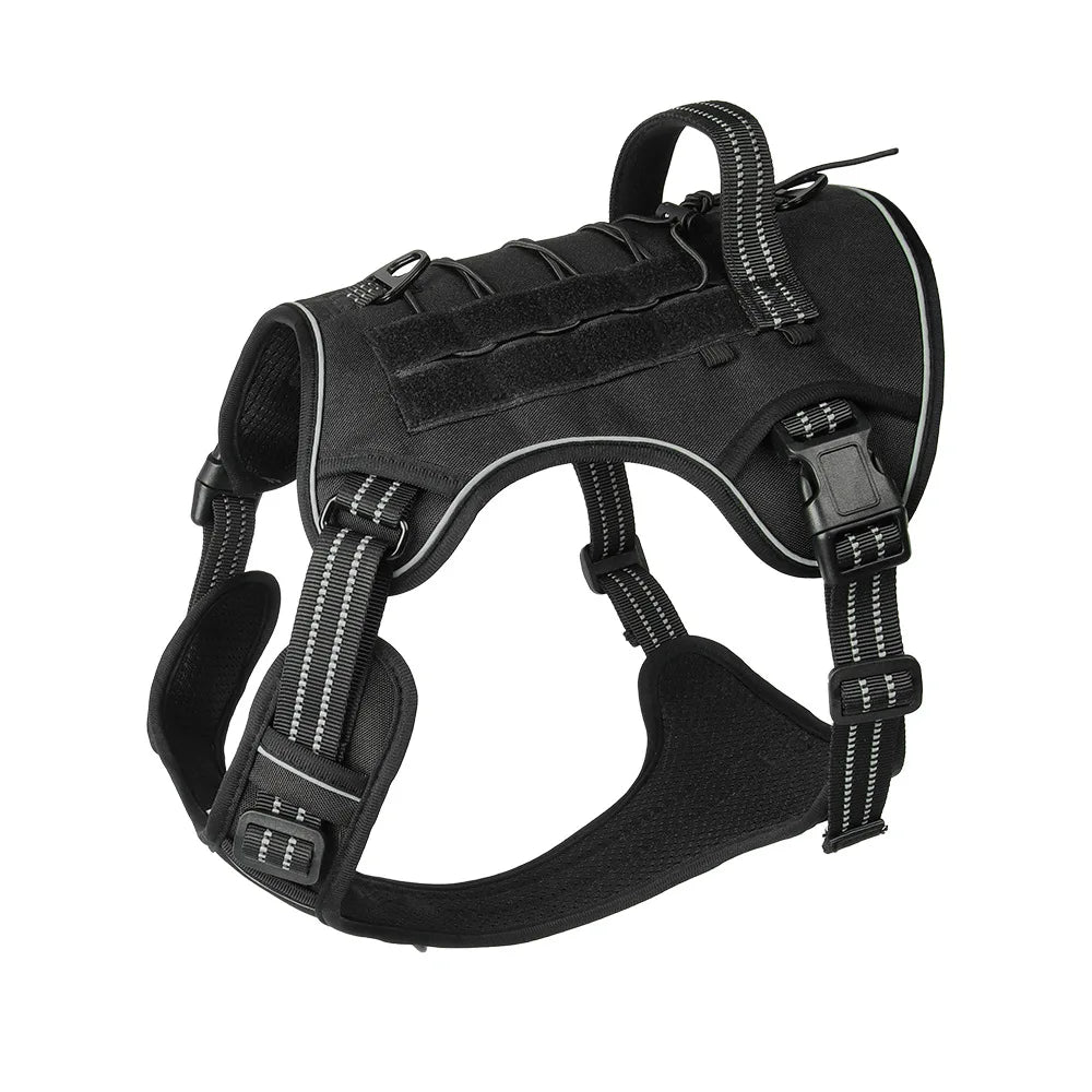 Dog Reflective Gear: Tactical Training, No Pull, Adjustable, Reflective Safety Dog Vest / Rungear