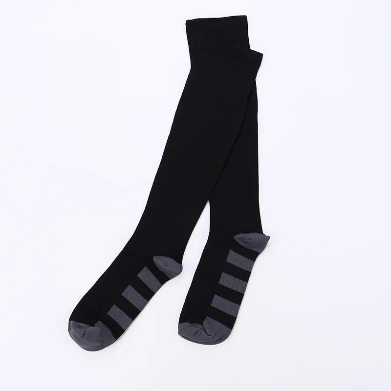 Compression Sock Accessories: Unisex Non-Slip, Knee-High Sports Compression Socks For Fitness / Rungear